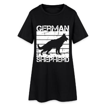 German Shepherd - Women’s T-Shirt Dress - black - Front