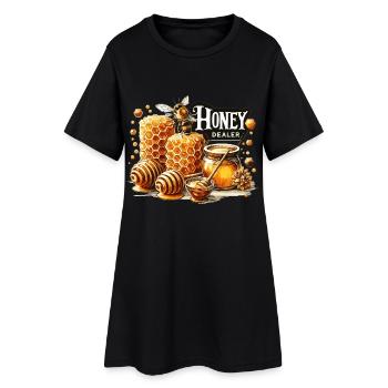 Marchand de miel Apiculteur Cadeau d’apiculteur - Robe T-shirt Femme - noir - Devant