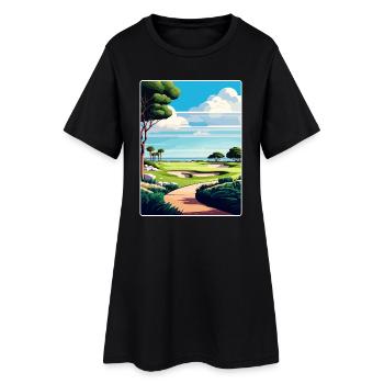 Pelican Hill Golf Club Reiseposter Souvenir WPA - Frauen T-Shirt-Kleid - Schwarz - Vorne