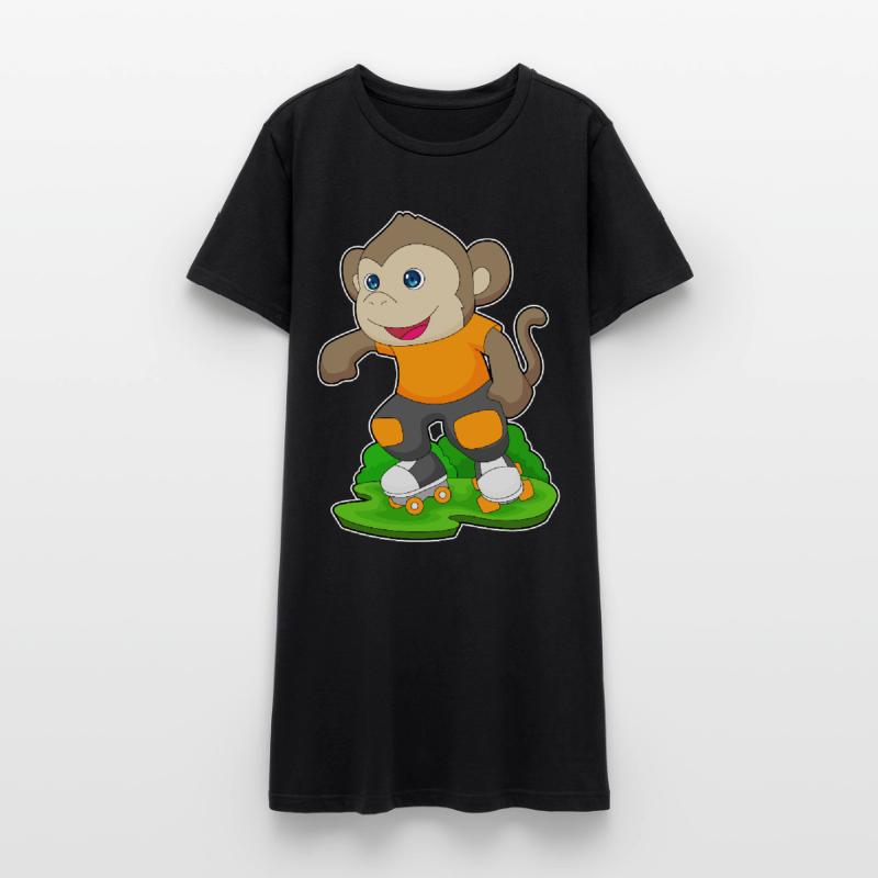 Monkey Rollers Rollers Rollers Robe T-shirt Femme