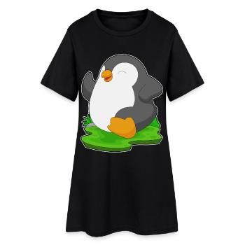 Penguin Jogger Jogging Sport - Robe T-shirt Femme - noir - Devant