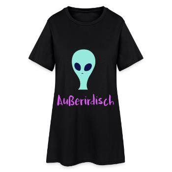 Mysterious Alien - Women’s T-Shirt Dress - black - Front