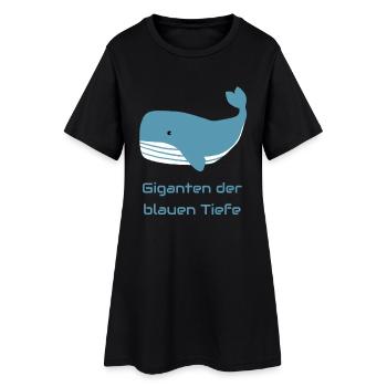 Giganten der blauen Tiefe - Frauen T-Shirt-Kleid - Schwarz - Vorne