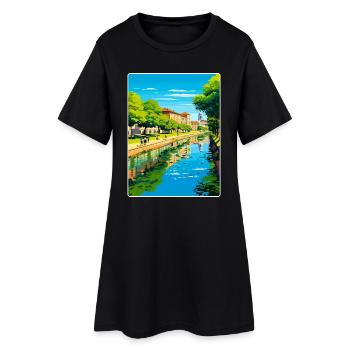 Padoue, Palerme, Italie, Voyage Affiche, Souvenir - Robe T-shirt Femme - noir - Devant