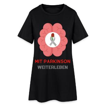 Vivre avec la maladie de Parkinson : force et espoir - Robe T-shirt Femme - noir - Devant