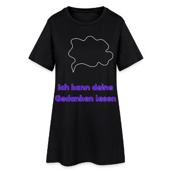 Je peux lire dans tes pensées - Robe T-shirt Femme - noir - Devant