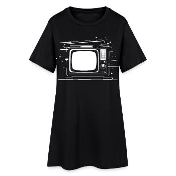 Retro TV - Women’s T-Shirt Dress - black - Front