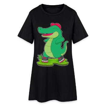 Patins en ligne Crocodile Patins en ligne - Robe T-shirt Femme - noir - Devant