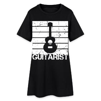 Guitariste - Robe T-shirt Femme - noir - Devant