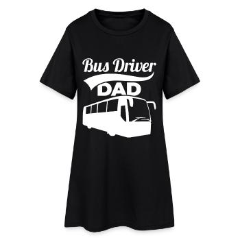 Chauffeur de bus Papa - Robe T-shirt Femme - noir - Devant