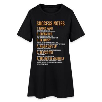 Notes de réussite - Robe T-shirt Femme - noir - Devant