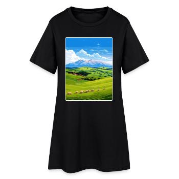 Parc national du Gran Sasso Monti della Laga Voyage - Robe T-shirt Femme - noir - Devant