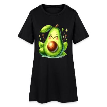 Avocado Funny Positive Optimism Gift - Women’s T-Shirt Dress - black - Front