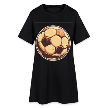 Retro Football Graphic - Women’s T-Shirt Dress - black - Front