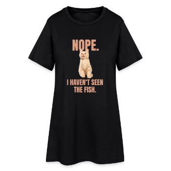 Mème de chat coquin - Robe T-shirt Femme - noir - Devant