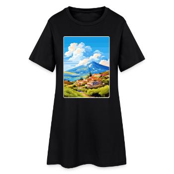 Mont Vardousia Grèce Affiche de voyage Souvenir WPA - Robe T-shirt Femme - noir - Devant