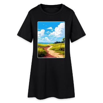 Dahme Heideseen Deutschland Reiseposter Souvenir WPA - Frauen T-Shirt-Kleid - Schwarz - Vorne