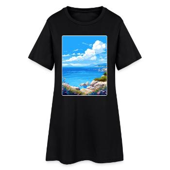 Îles Saroniques Grèce Affiche de voyage Souvenir WPA - Robe T-shirt Femme - noir - Devant