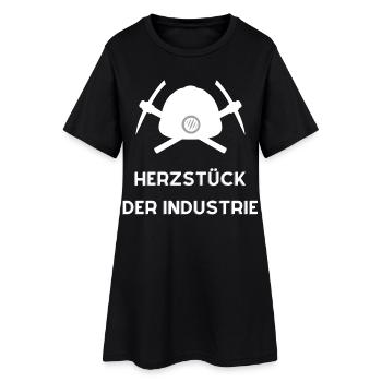 Des tombes de charbon unies - Robe T-shirt Femme - noir - Devant