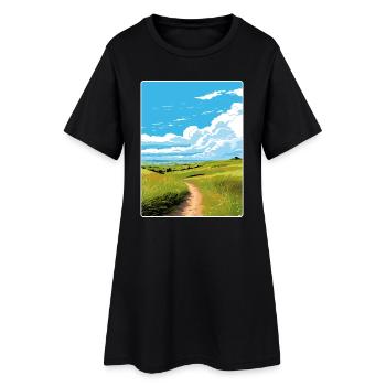 Goonhilly Downs Angleterre Affiche de voyage Souvenir WPA - Robe T-shirt Femme - noir - Devant