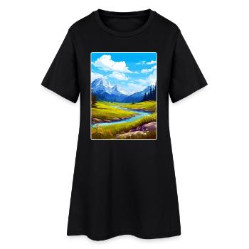 Glacier County Montana Affiche de voyage Souvenir WPA - Robe T-shirt Femme - noir - Devant