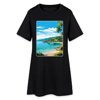 Phuket Thailand Thailand Reise Poster Souvenir WPA - Frauen T-Shirt-Kleid - Schwarz - Vorne