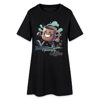 Good mood coffee mug gift - Women’s T-Shirt Dress - black - Front