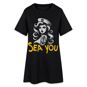T-shirt graphique marin Sea You Mermaid - Robe T-shirt Femme - noir - Devant
