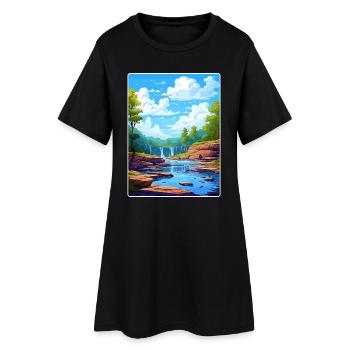 Carte d’affiche de voyage du parc national de la vallée de Cuyahoga - Robe T-shirt Femme - noir - Devant