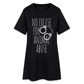 Aucune excuse pour la maltraitance animale Tierschutz Tierliebe - Robe T-shirt Femme - noir - Devant