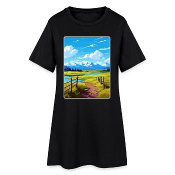 Tor des Arktischen Nationalparks Reiseplakat WPA - Frauen T-Shirt-Kleid - Schwarz - Vorne