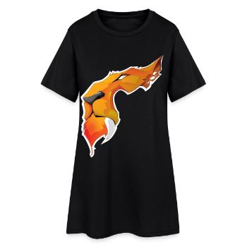 Lion flamboyant illustration vectorielle - Robe T-shirt Femme - noir - Devant