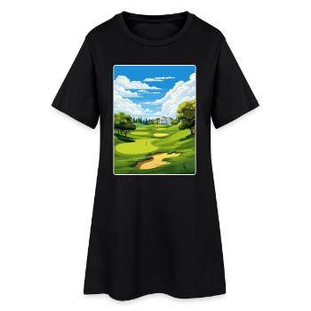 Baltusrol Golf Club Affiche de voyage vintage souvenir - Robe T-shirt Femme - noir - Devant