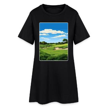 Tpc San Antonio Golf Voyage Poster Souvenir WPA - Robe T-shirt Femme - noir - Devant
