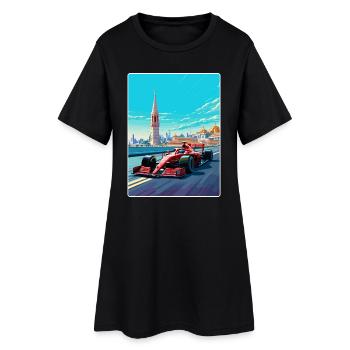 Istanbul Circuit Motorsport Rennen Türkei Reisen WPA - Frauen T-Shirt-Kleid - Schwarz - Vorne