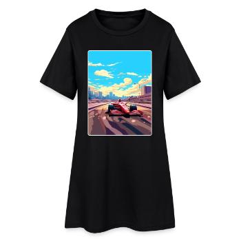 Barcelona Circuit Motorsport Rennen Spanien Reisen WPA - Frauen T-Shirt-Kleid - Schwarz - Vorne