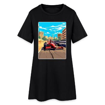 Circuit de Barcelone Motorsport Race Espagne Voyage WPA - Robe T-shirt Femme - noir - Devant