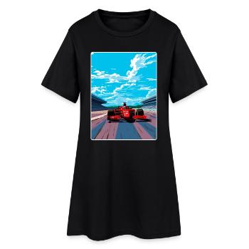 Hockenhem Circuit Motorsport Rennen Deutschland Rennen - Frauen T-Shirt-Kleid - Schwarz - Vorne