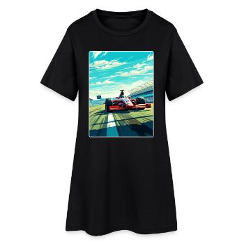 Magny Cours Circuit Motorsport Race France Voyage - Robe T-shirt Femme - noir - Devant