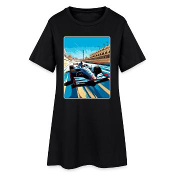 Jerez Circuit Motorsport Rennen Spanien Reiseposter - Frauen T-Shirt-Kleid - Schwarz - Vorne