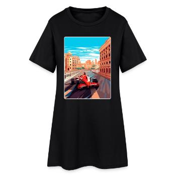 Valencia Circuit Motorsport Race Spain Travel Card - Robe T-shirt Femme - noir - Devant