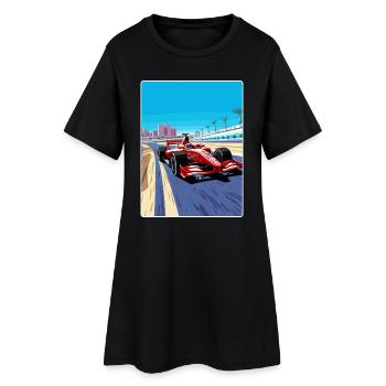 Manama Circuit Motorsport Race Bahrain Travel Card - Robe T-shirt Femme - noir - Devant