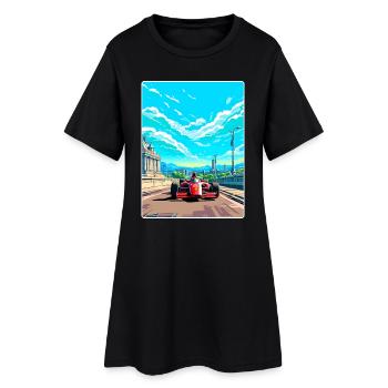 Circuit de Budapest Motorsport Race Hongrie Voyage - Robe T-shirt Femme - noir - Devant