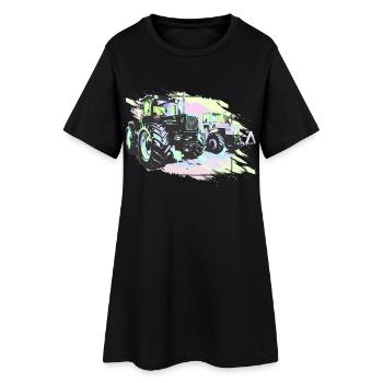 Klassische MB-trac Traktoren - Frauen T-Shirt-Kleid - Schwarz - Vorne