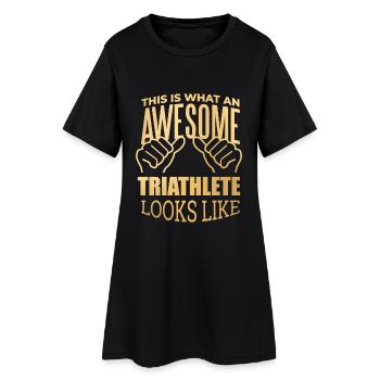 triathlon - Robe T-shirt Femme - noir - Devant