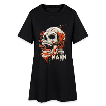 Halloween Böser alter Mann Kostüm - gruselig - Frauen T-Shirt-Kleid - Schwarz - Vorne