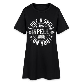 J’ai mis un sort sur toi sorcière drôle costume d’Halloween - Robe T-shirt Femme - noir - Devant