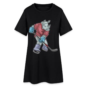Rhino Bâton de Hockey sur Glace - Robe T-shirt Femme - noir - Devant