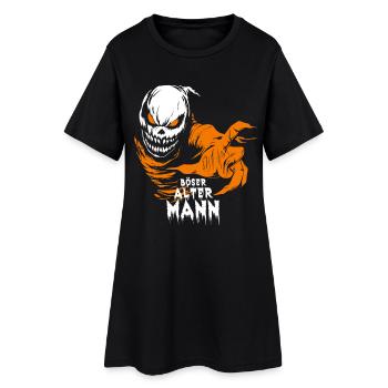 Böser alter Mann - Monster - Horror - Halloween - Frauen T-Shirt-Kleid - Schwarz - Vorne