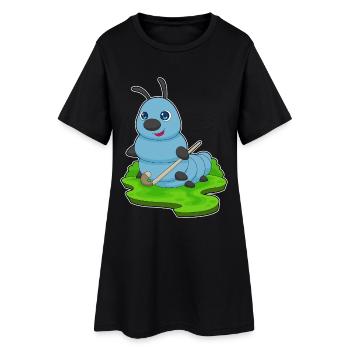 Caterpillar Field Hockey Field Hockey Stick Sports - Women’s T-Shirt Dress - black - Front